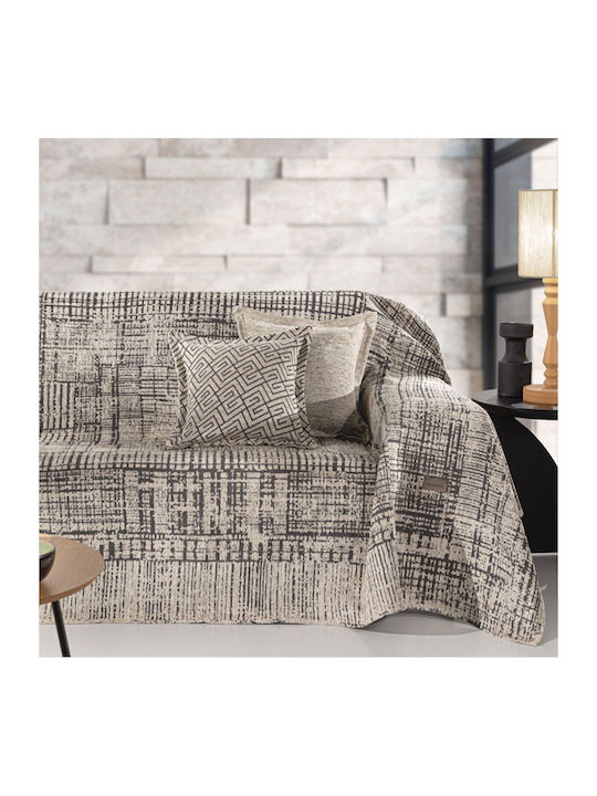 Guy Laroche Melbourne Zweisitzer-Sofa Überwurf Chenille 180x250cm Natürliche