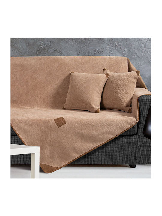 Beauty Home Four-Seater Sofa Throw Velour 180x350cm Velour Land 8241TET