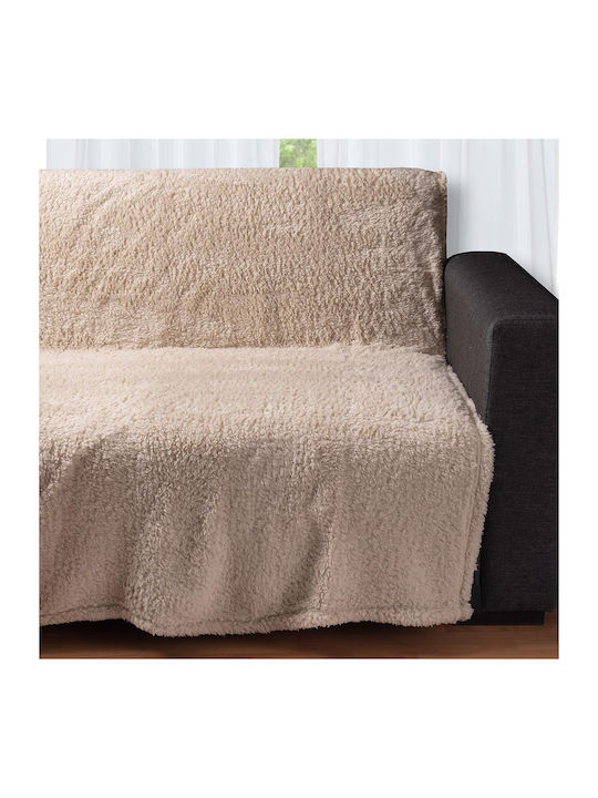 Silk Fashion 032a Ριχτάρι Πολυθρόνας Fleece 150x200εκ. Beige