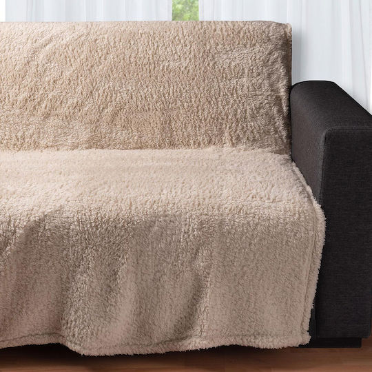 Silk Fashion 032a Ριχτάρι Πολυθρόνας Fleece 150x200εκ. Beige 5206978075148