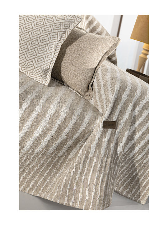 Guy Laroche Norton Sesselüberwurf Zwei Seiten Chenille 150x180cm Natur