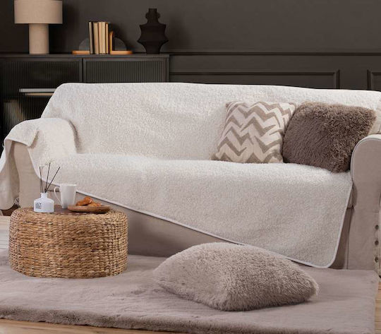 Nef-Nef Homeware Throw for Three-Seater Sofa Dimension P150xM300cm Silver Nef-Nef Homeware Throw for Three-Seater Sofa Dimension P150xM300cm Silver