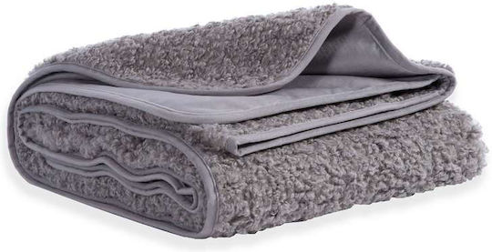 Nef-Nef Homeware Vanjel Sesselüberwurf Pelzartig 150x180cm Silber