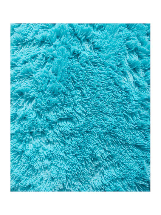 Silk Fashion 5336 Ριχτάρι Πολυθρόνας Γούνινο 145x195εκ. Τυρκουάζ
