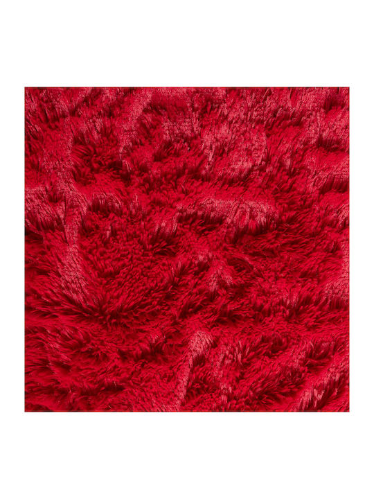 Silk Fashion 5336 Ριχτάρι Πολυθρόνας Γούνινο 145x195εκ. Κόκκινο