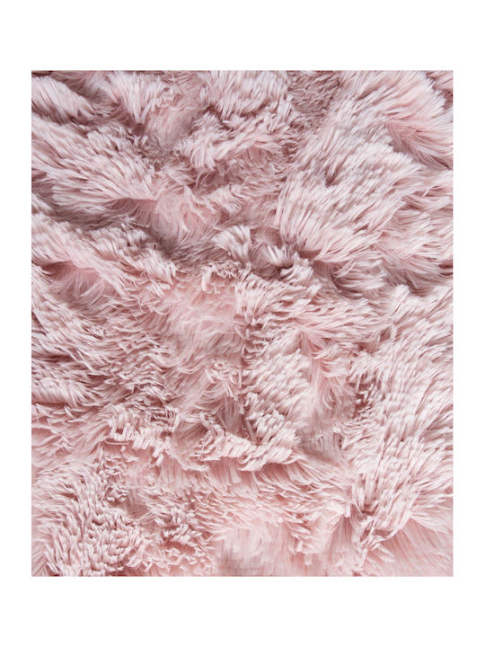 Silk Fashion 5336 Ριχτάρι Πολυθρόνας Γούνινο 145x195εκ. Πούδρα