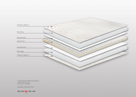 Bs Strom Топ Матрак Ruby Ergolatex Top Plus Преко Двойно Пяна 170x200x10см
