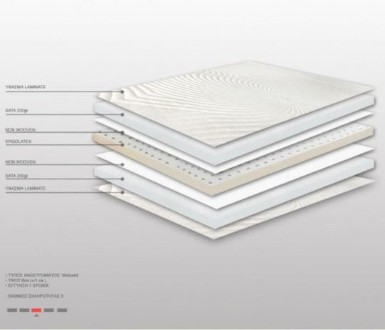 Bs Strom Topper Ruby Ergolatex Top King Size Latex 200x200x6buc