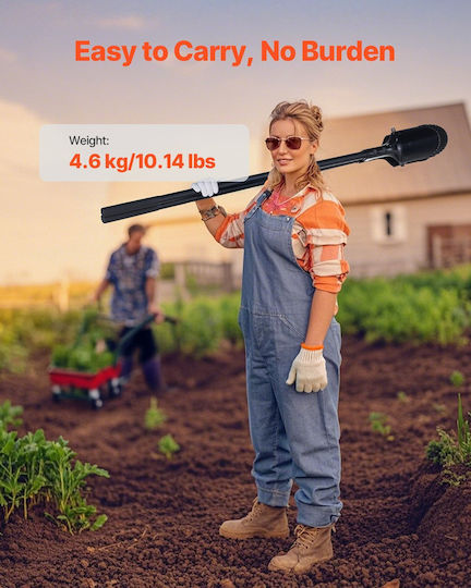 Vevor Pfostenlochgräber mit Fiberglasgriff und Skalenmarkierung 57,5" Lochgräber