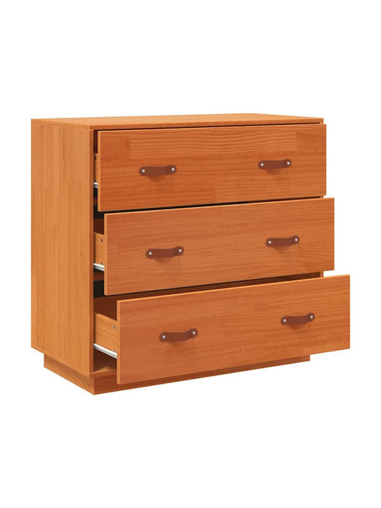 Comoda pentru Dormitor din Lemn Masiv Maro 80x40x75buc