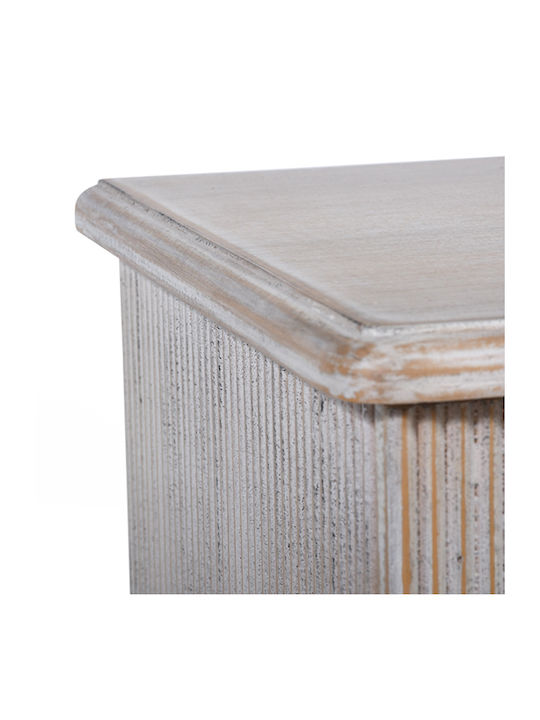 Wooden Chest of Drawers with 6 Drawers Natural Antique 85x38x79cm