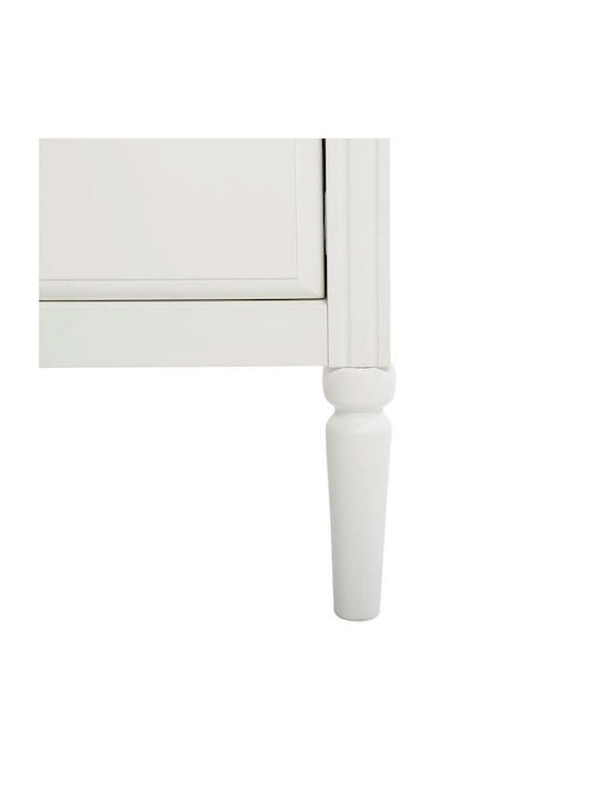 Bedroom Chest of Drawers Wooden Komoda Solen With 4 Drawers White 80x40x85.5cm