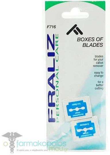 Fraliz Nail Care Tools Replacement Blades for Callus Remover 2x10pcs F716