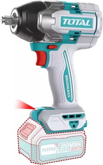Total Brushless Μπουλονόκλειδο Μπαταρίας 20V Solo με Υποδοχή 1/2"