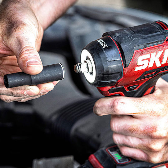 Skil SD1E3265CA Impact Wrench Battery 20V Solo with Socket 3/8" & 1/2"