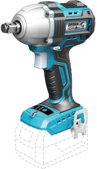 Dedra DED7147 Brushless Impact Wrench Battery 18V Solo with Socket 1/2"