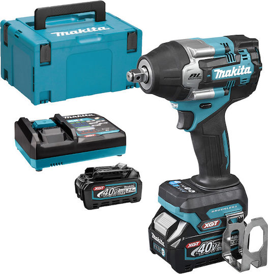 Makita XGT Brushless Impact Wrench Battery 40V 2x2.5Ah with Socket 1/2"