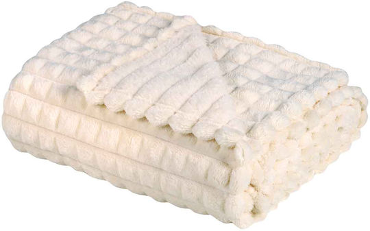 Das Home 1356 Pătură Fleece Superdublă 220x240 cm Ivoire