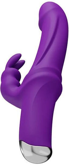 SMD Bunnie Hero, Clitoral Stimulation and G Spot Vibrator 2-in1, με 10 Vibrating Modes Vibrator Rabbit 10cm Purple