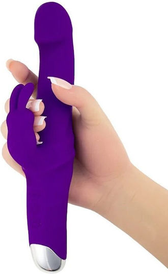 SMD Bunnie Hero, Clitoral Stimulation and G Spot Vibrator 2-in1, με 10 Vibrating Modes Vibrator Rabbit 10cm Purple