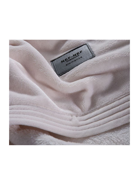 Nef-Nef Homeware Velosso Κουβέρτα Βελουτέ Υπέρδιπλη 230x240εκ. Grey