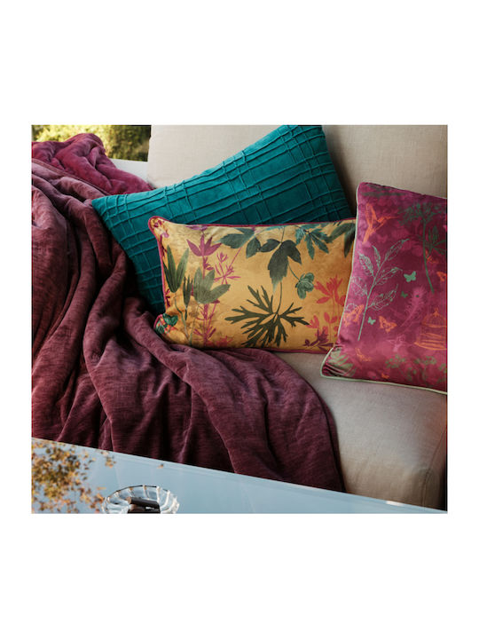 Nef-Nef Homeware Paradise Ριχτάρι Πολυθρόνας Chenille 130x180εκ. Ροζ