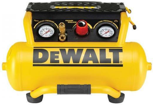 Dewalt Cu o singură fază Compresor de aer 77dB cu Putere 1.5hp și Rezervor de aer 6lt DPC10RC