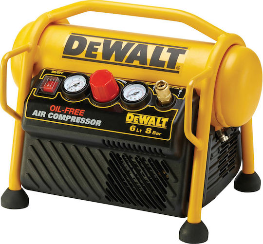 Dewalt Single-Phase Air Compressors with Power 1.5hp and Airtank 6lt DPC6MRC