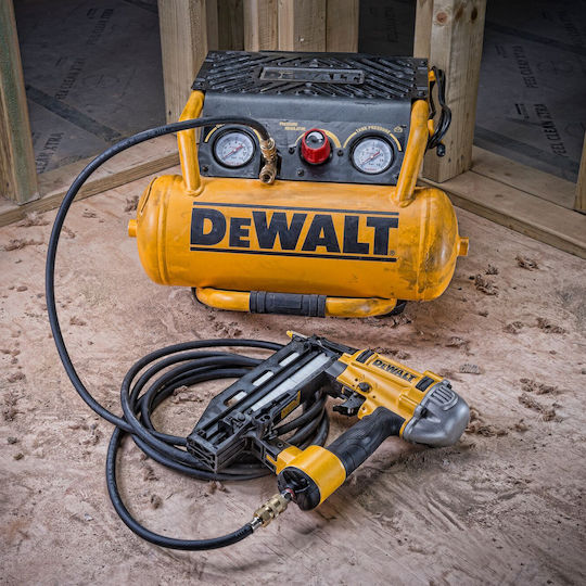 Dewalt Cu o singură fază Compresor de aer 77dB cu Putere 1.5hp și Rezervor de aer 6lt DPC10RC