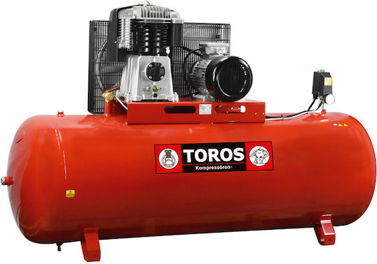 Toros BK114-500-5.5 (ΥΔ) Трифазен Въздушен компресор с Мощност 5.5к.с и Резервоар 500лт 602066