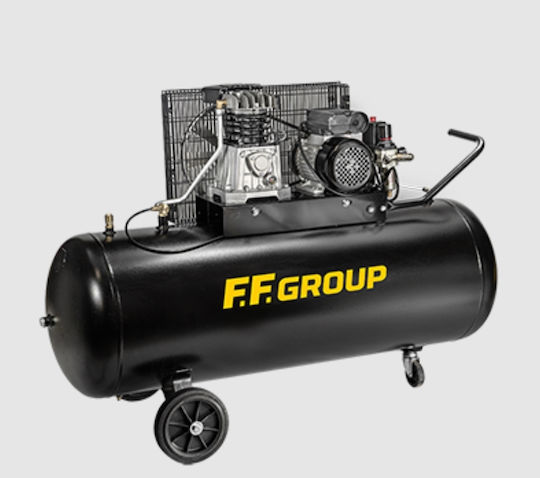 FFG AC-B 200/3MC PRO Еднофазен Въздушен компресор 95дБ с Мощност 3к.с и Резервоар 200лт 46631