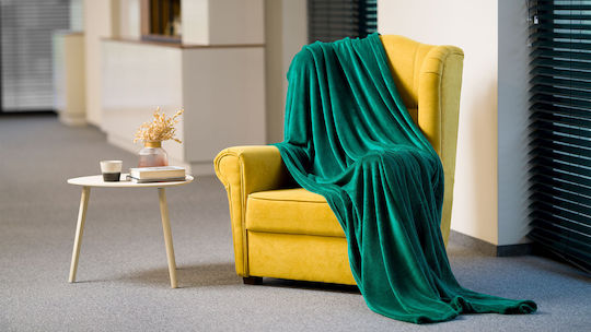 Teesa Κουβέρτα Fleece Μονή 150x200εκ. Green