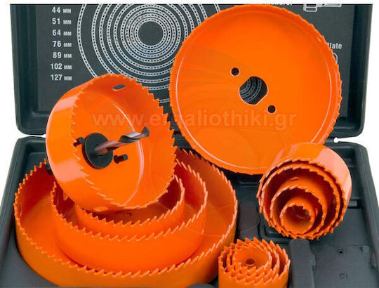 Harden Σετ Ποτηροπρίονα με Διάμετρο από 19mm έως 127mm για Ξύλο και Πλαστικό