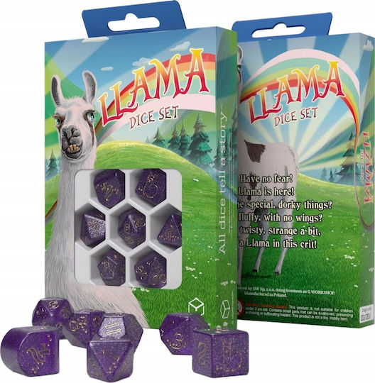 Q Workshop Σετ Ζάρια - Llama Dice Set Zippy Dice