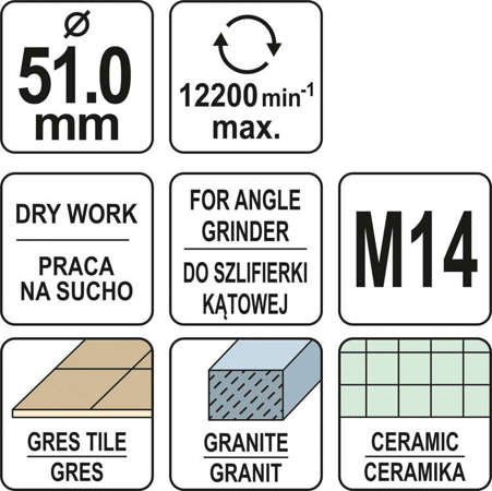 Yato Diamond Broach Cutter