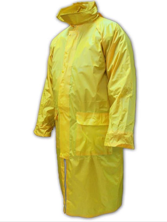 Ilmondo Coating trench coat Waterproof Trenchcoat Work Yellow