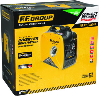 FFG GPG 2000i Pro Αθόρυβη Γεννήτρια Βαλιτσάκι Inverter Βενζίνης Τετράχρονη με Χειροκίνητη Μίζα και Μέγιστη Ισχύ 2.5kVA