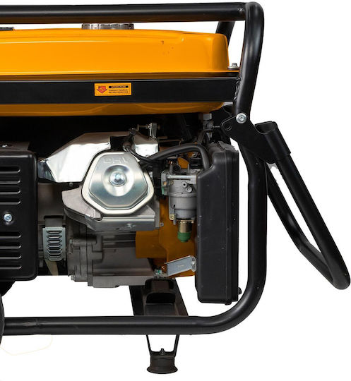 Ingco Generator Benzină (în patru timpi) Patru timpi cu Autostart, Roți și Putere Maximă 6.5kVA
