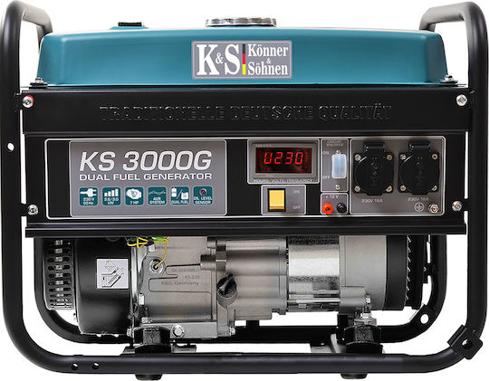 Könner & Söhnen LPG KS 3000G Генератор Бензин/LPG Четиритактов с Миза и Максимална Мощност 3.5kVA