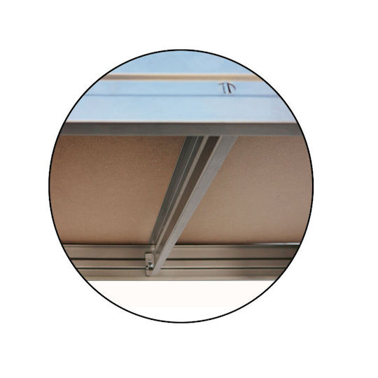 AR Shelving Dexion Regal Verzinkt 90x45x180cm mit 5 Regalen Gesamtbelastbarkeit 1500kg