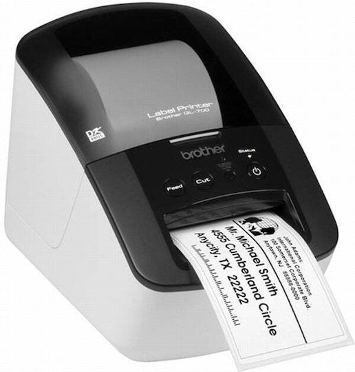 Brother Ql-700 Imprimantă de Etichete cu Transfer Direct USB Ethernet 300 dpi
