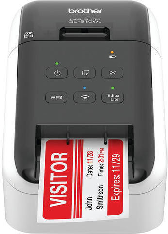 Brother Ql-810w Εκτυπωτής Ετικετών USB, Wi-Fi, Bluetooth