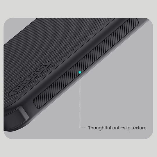 Frosted Umschlag Rückseite Kunststoff Schwarz (Xiaomi 15)