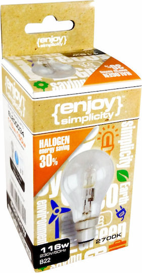 Elvhx Λάμπα Αλογόνου για Ντουί B22 με Ισχύ 52W 220-240V