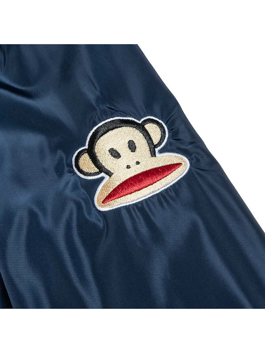 Παιδικό Casual Μπουφάν Διπλής Όψης με Κουκούλα Navy Μπλε