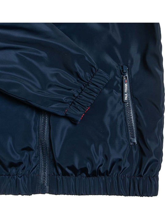 Kids' Casual Jacket Double Sided with Hood Navy Blue