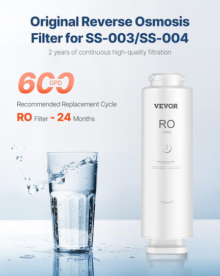 Vevor Reverse Osmosis System Replacement Under Sink Water Filter Ss-004