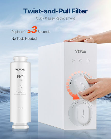Vevor Reverse Osmosis System Replacement Under Sink Water Filter Ss-006