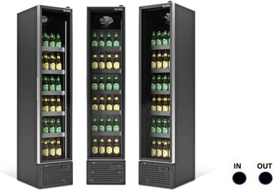 Sanden Intercool Getränkekühlschrank 160Es Einzeltürig H188xB39xT46cm