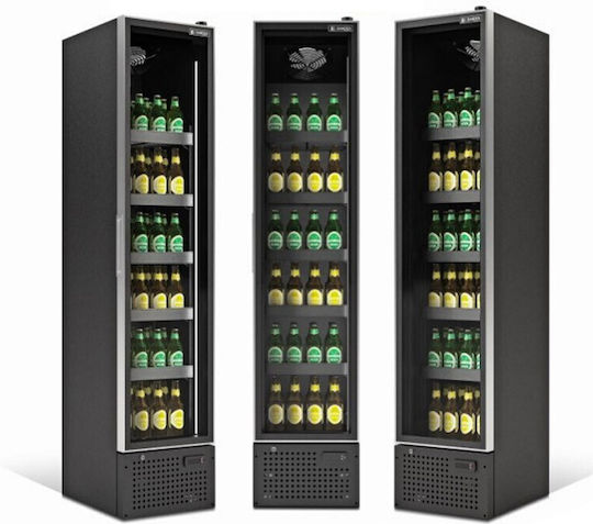 Sanden Intercool Getränkekühlschrank 160Es Einzeltürig H188xB39xT46cm